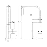 Phoenix Radii 240mm Sink Mixer